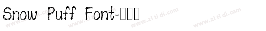 Snow Puff Font字体转换